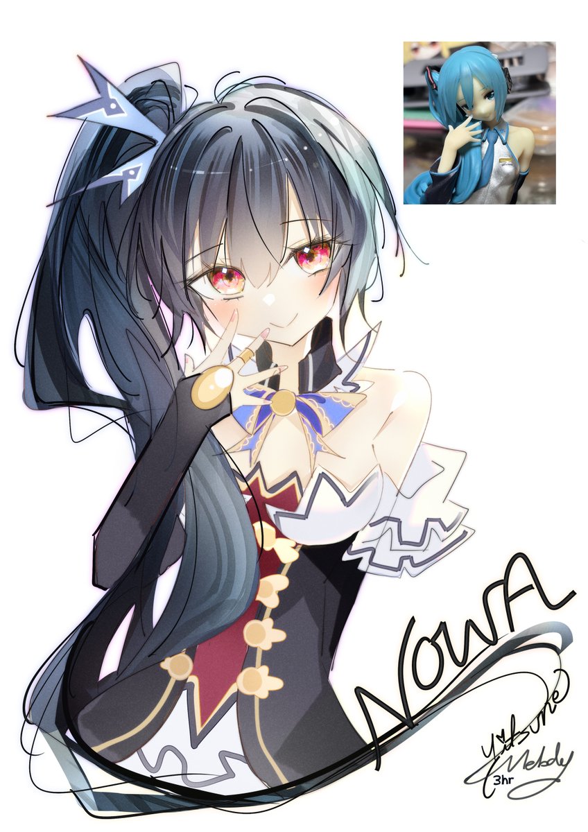 YitsuneMelody's tweet photo. #ネプテューヌワンドロ
Miku figure redraw but make it Noire 😋 https://t.co/vlA3oghGlM
