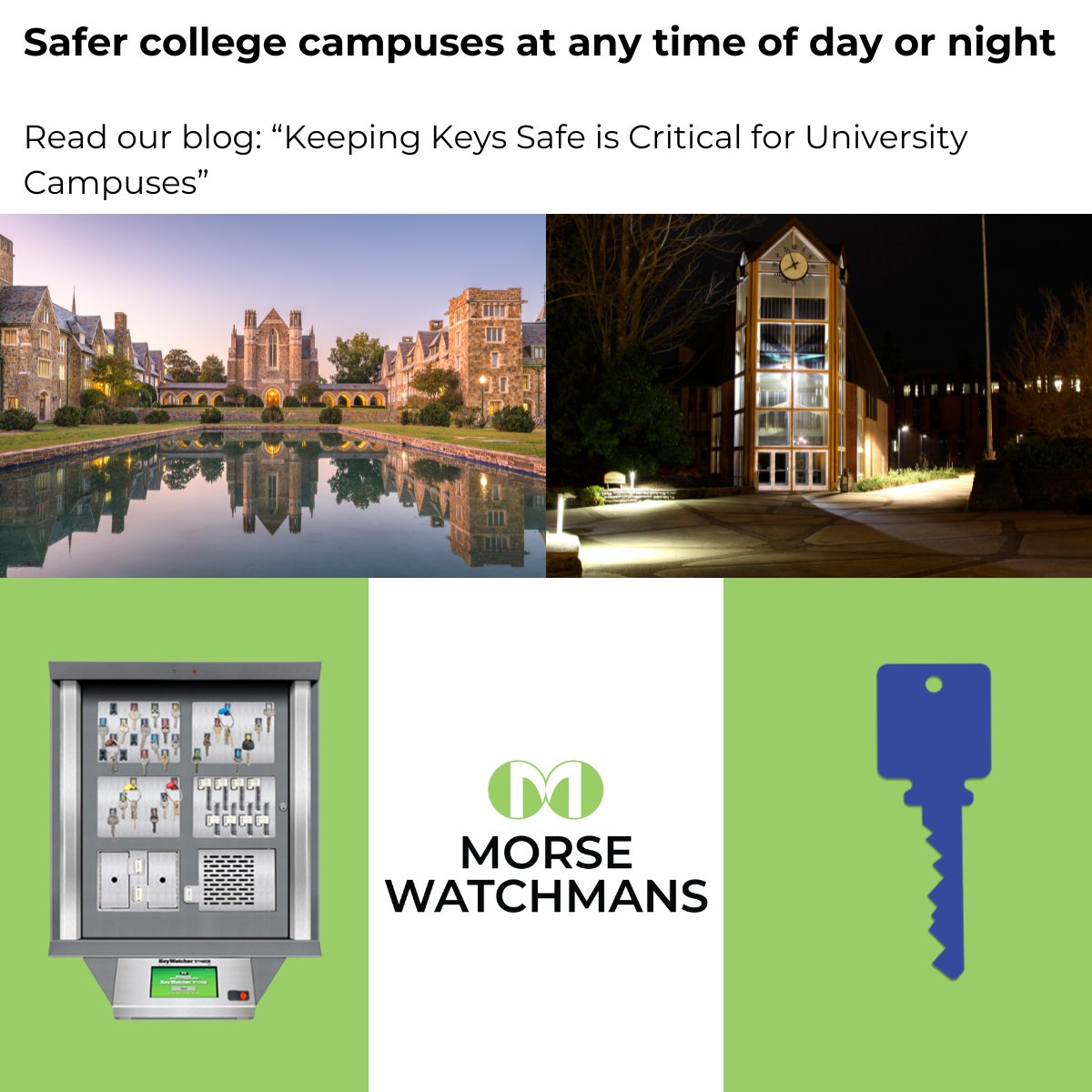 MorseWatchmans1's tweet image. College campuses always have a lot of activity. #CollegeCampusSecurity #KeyControlSystems #KeyWatcher #UniversitySecuritySystems #KeyManagement
hubs.li/Q02GyJK50