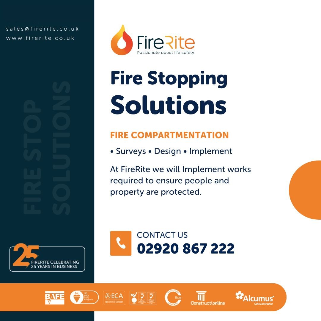 🔥 Protect your property with our cutting-edge fire stopping solutions! 📷 

Contact our team now for help and advice 

 firerite.co.uk 

#firerite #Firesafety #Firestopping #Protectyourproperty
