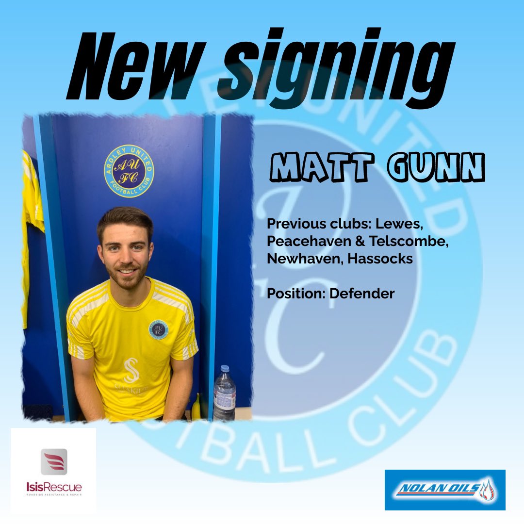 We are delighted to announce the signing of defender <a href="/Matt_Gunn5/">Matt Gunn</a> who featured earlier against Winslow

Welcome to Ardley, Matt