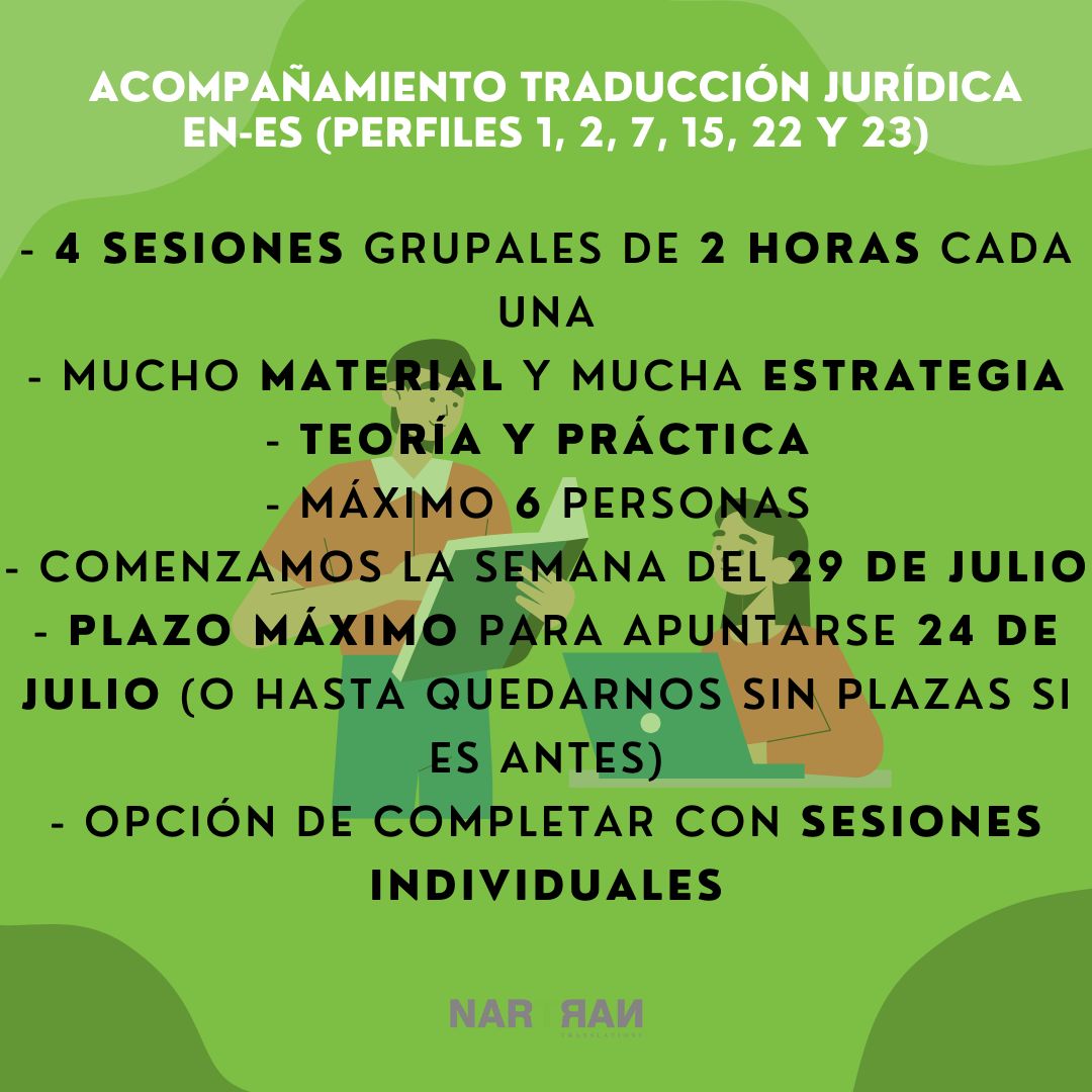 NARTRAN's tweet photo. Acompañamientos para el segundo ejercicio de las oposiciones al CTIE. 
¿Te interesa alguno de estos acompañamientos?
Será un placer que hablemos. Escríbeme a emg@nartran.com y a ver si hacemos match 😉 https://t.co/2fk1LGk3cf