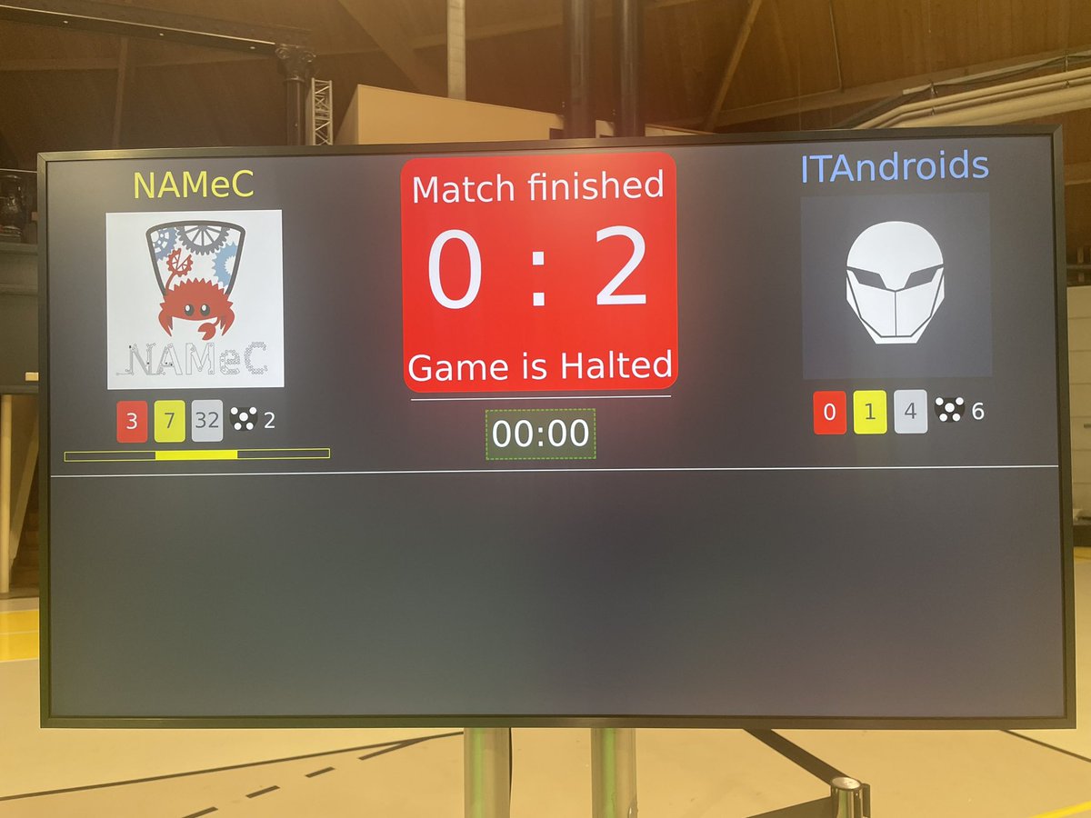 NAMEC Team (@namecteam) on Twitter photo Après la victoire de ITAndroids contre <a href="/namecteam/">NAMEC Team</a> 2-0 : <a href="/namecteam/">NAMEC Team</a> est 4eme du tournoi : joli parcours aux portes du podium !
<a href="/NvelleAquitaine/">Nouvelle-Aquitaine</a>
<a href="/IUT_de_Bordeaux/">IUT de Bordeaux</a> <a href="/BordeauxINP/">Bordeaux INP</a> <a href="/univbordeaux/">Université de Bordeaux</a> @iutInfoBdx <a href="/IUT_GEII_Bdx/">Département GEII - IUT de Bordeaux</a> <a href="/CATIE_AQ/">CATIE</a> <a href="/RhobanRobots/">Rhoban</a> <a href="/GenerationRobot/">Generation Robots</a> Après la victoire de ITAndroids contre <a href="/namecteam/">NAMEC Team</a> 2-0 : <a href="/namecteam/">NAMEC Team</a> est 4eme du tournoi : joli parcours aux portes du podium !
<a href="/NvelleAquitaine/">Nouvelle-Aquitaine</a>
<a href="/IUT_de_Bordeaux/">IUT de Bordeaux</a> <a href="/BordeauxINP/">Bordeaux INP</a> <a href="/univbordeaux/">Université de Bordeaux</a> @iutInfoBdx <a href="/IUT_GEII_Bdx/">Département GEII - IUT de Bordeaux</a> <a href="/CATIE_AQ/">CATIE</a> <a href="/RhobanRobots/">Rhoban</a> <a href="/GenerationRobot/">Generation Robots</a>