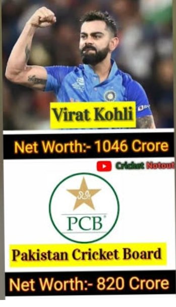 #ipl  .😂For the people who dont no that #viratkohli actually richer than whole #PCB Pakistan Cricket Board 🤐 blood can buy whole pcb board