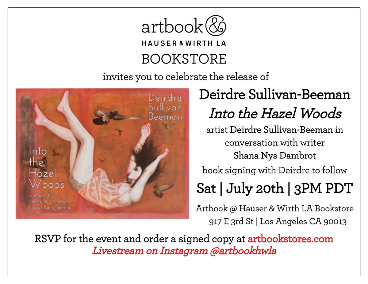 Today at 3 PM! artbookstores.com/DEIRDRE-SULLIV…