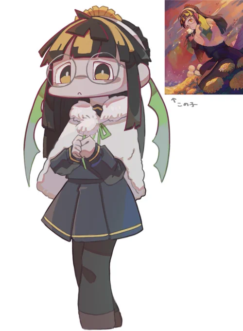 課題用のちーさいの代理ちゃんとイラコンの子たち 