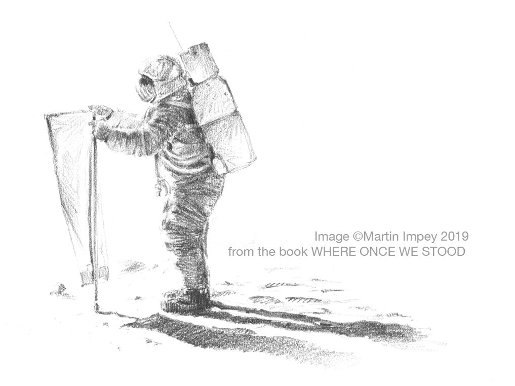 Martin_Impey's tweet photo. My pencil sketch of 'The All American Hero' @TheRealBuzz #OTD 55 years ago.

#Apollo11 #NASA #astronaut #SeaofTranquility #moonlandings #MOON #BuzzAldrin #NeilArmstrong #MikeCollins #Artemis #MoonLanding #whereoncewestood @alifeofriley https://t.co/ArKbF8V1Sn