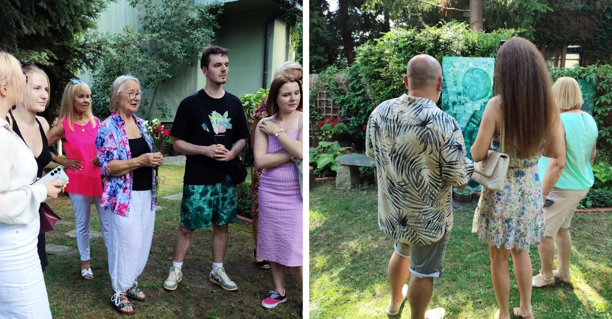 Tłumy na wystawie pani Urszuli, seniorki z Oporowa. Zaproszenie do jej ogrodu udostępnił Make Life Harder wro.news/WystawaPaniUrs…