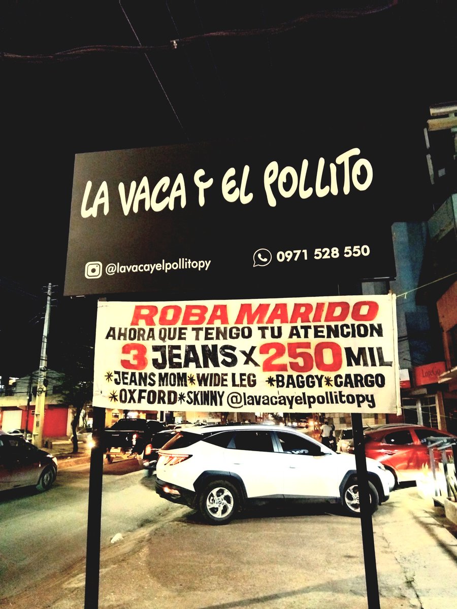 Boutique La Vaca y el Pollito: -Necesito un aviso publicitario que tenga el impacto de los que tienen Rondina o Meta Sports pero mi presupuesto es 100.000gs

-No se diga mas