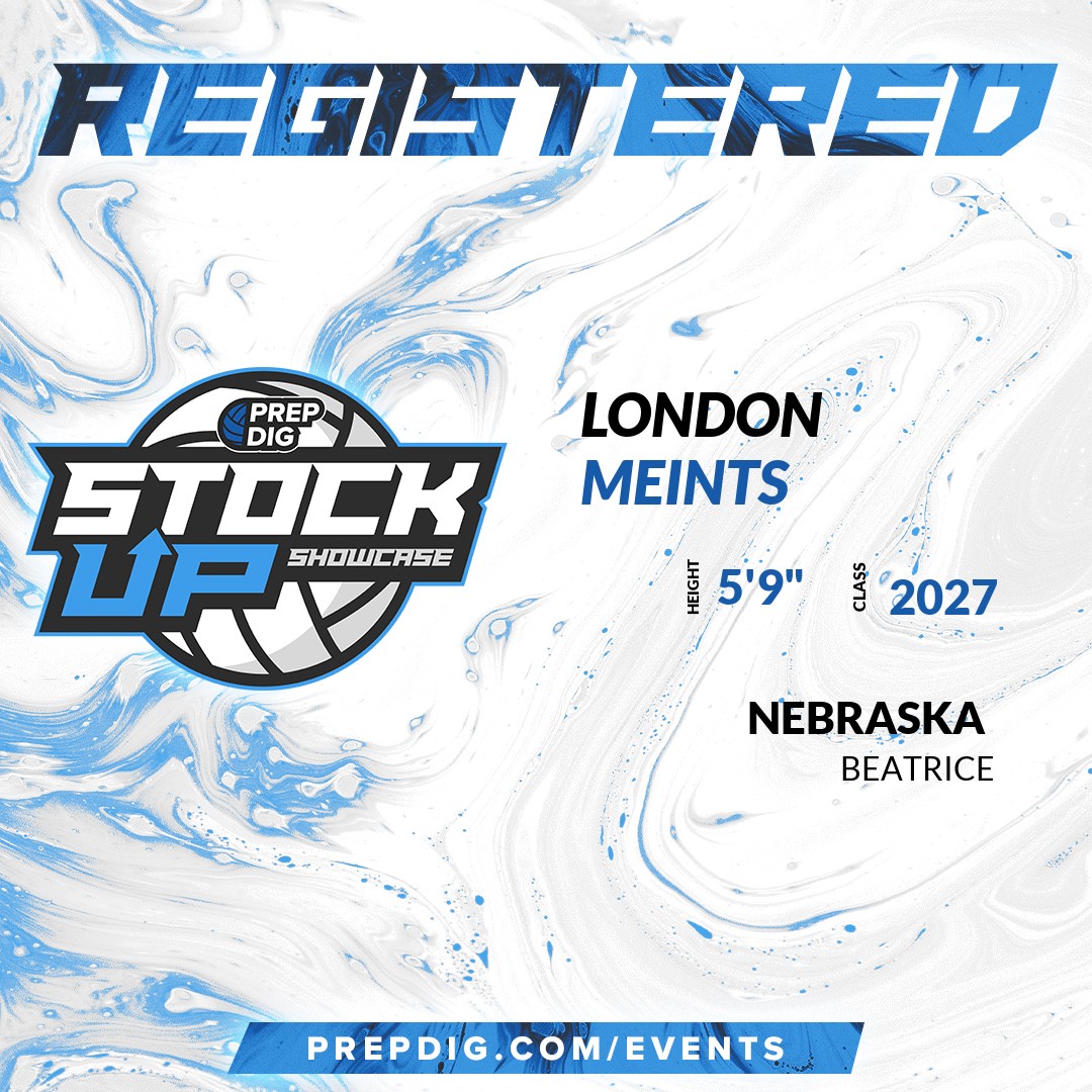 PrepDig's tweet photo. Welcome Class of 2027 London Meints (@MeintsLondon) of Beatrice to the @PrepDig_NE Showcase on July 21st @ The Volleyball Academy.
π₯π #PDStockUp ππ₯
More info! π https://t.co/l2S7oUoi7R https://t.co/nc8GnxplC5