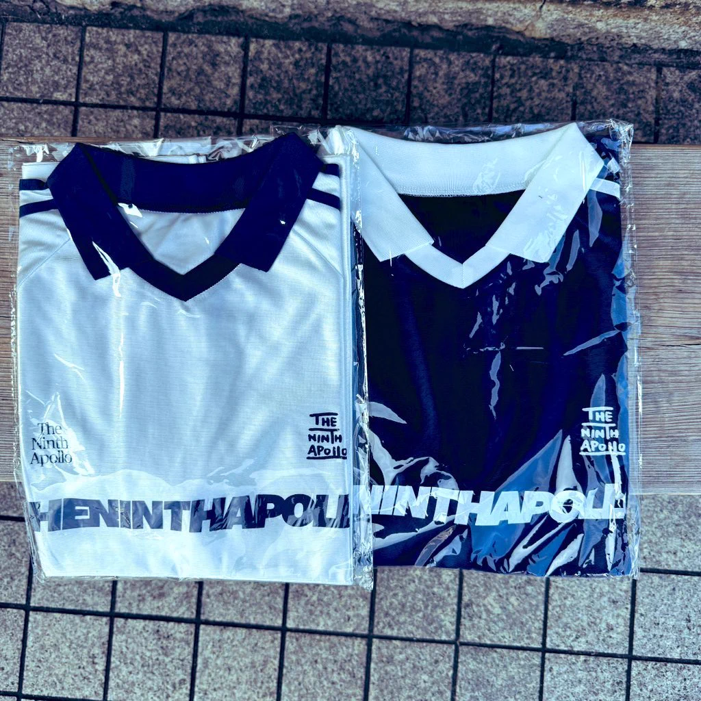 THE NINTH APOLLO ロゴラグラン ホワイト×ネイビー Lサイズ 白 THE NINTH APOLLO / TNA on X: 