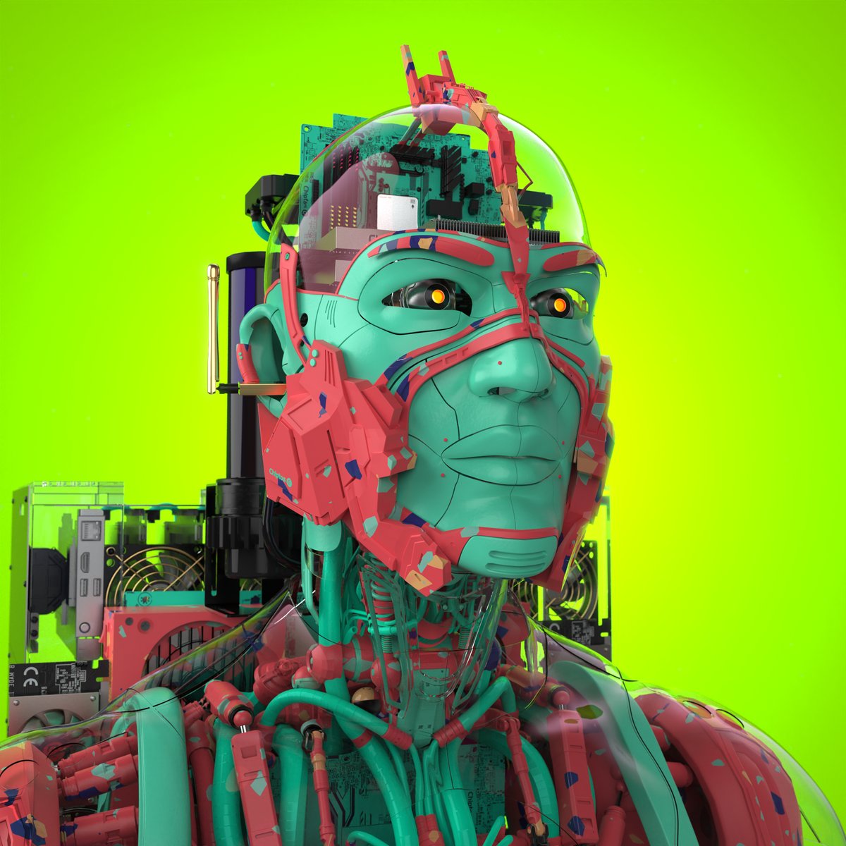 ChiptosBot's tweet photo. Chipto of the day.
Type: Daemon with Miami Terrazzo and Teal cords.
ChiptosX #985 https://t.co/lebmXAm2Rh
Chiptos are a collection of robots made out of computer parts.
#3DRobot #RobotDesign #chiptos https://t.co/eACbjIDcDU