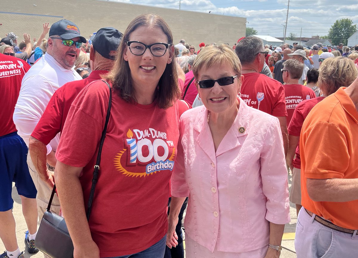 RepMarcyKaptur's tweet photo. Joined the community of Bryan, Ohio and people from across our region to celebrate the 100th anniversary of Spangler Candy Company’s famous Dum Dums. This true Williams County institution has made Northwest Ohio proud for generations. https://t.co/9svKETuInQ