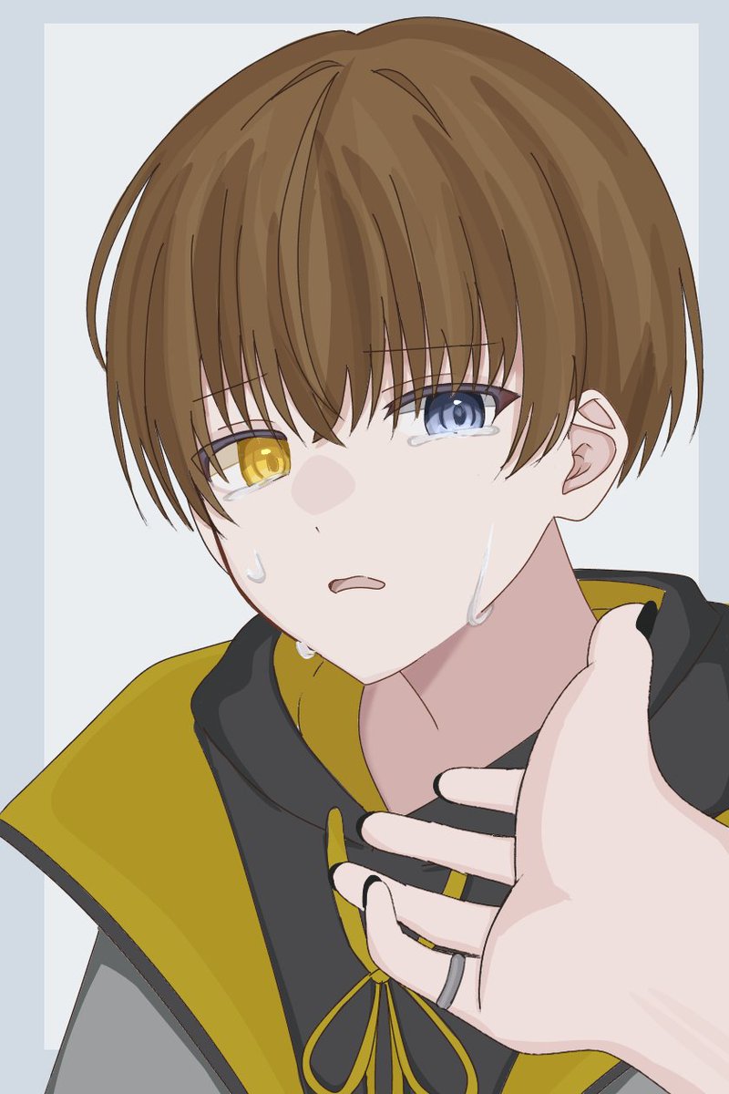 ナイアの尊さを絵だけで表現してみたかった。 ＃ナイトアウル #ハンド