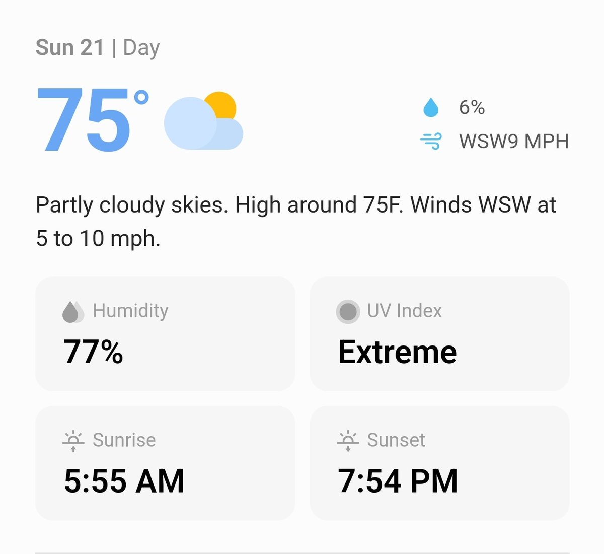 Weather Update for Sunday July 21st! Wear your sunscreen