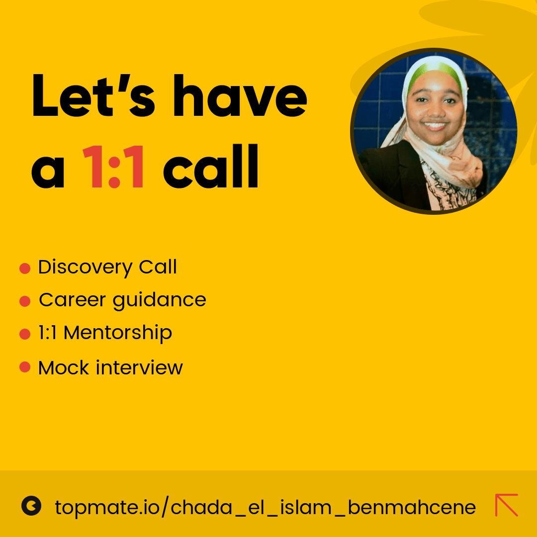 Hey folks!

I've been getting a lot of DMs for guidance, so decided to take action on it.

I'm excited to help folks out and give back to the community via Topmate. Don't hesitate to reach out if you have any questions or just want to say hi!

topmate.click/eoo3t