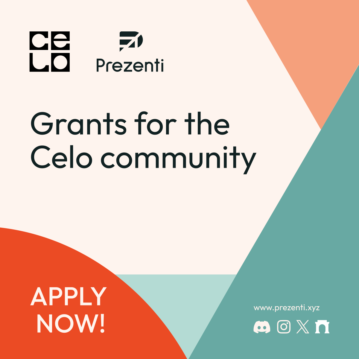 Check out prezenti grants on <a href="/Celo/">Celo.eth/acc 🦇 🌳</a> 

prezenti.xyz