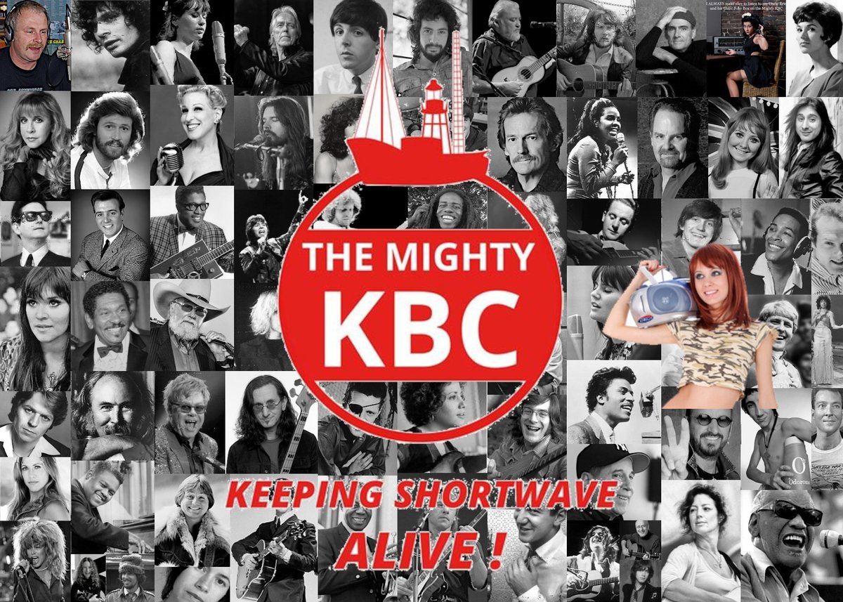 SWRadiogram's tweet image. Be sure and tune in when The Mighty KBC' Dave &amp;amp; Eric rock the airwaves soon at 0000-0200 UTC (Sat. 8-10p EDT) on 5950 kHz. Note: 9455 kHz is a maybe...

A minute of MFSK64, with this weekend's musician birthday, at 0130 UTC.

Later data &amp;amp; SSTV with the "DX Headlines" segment.