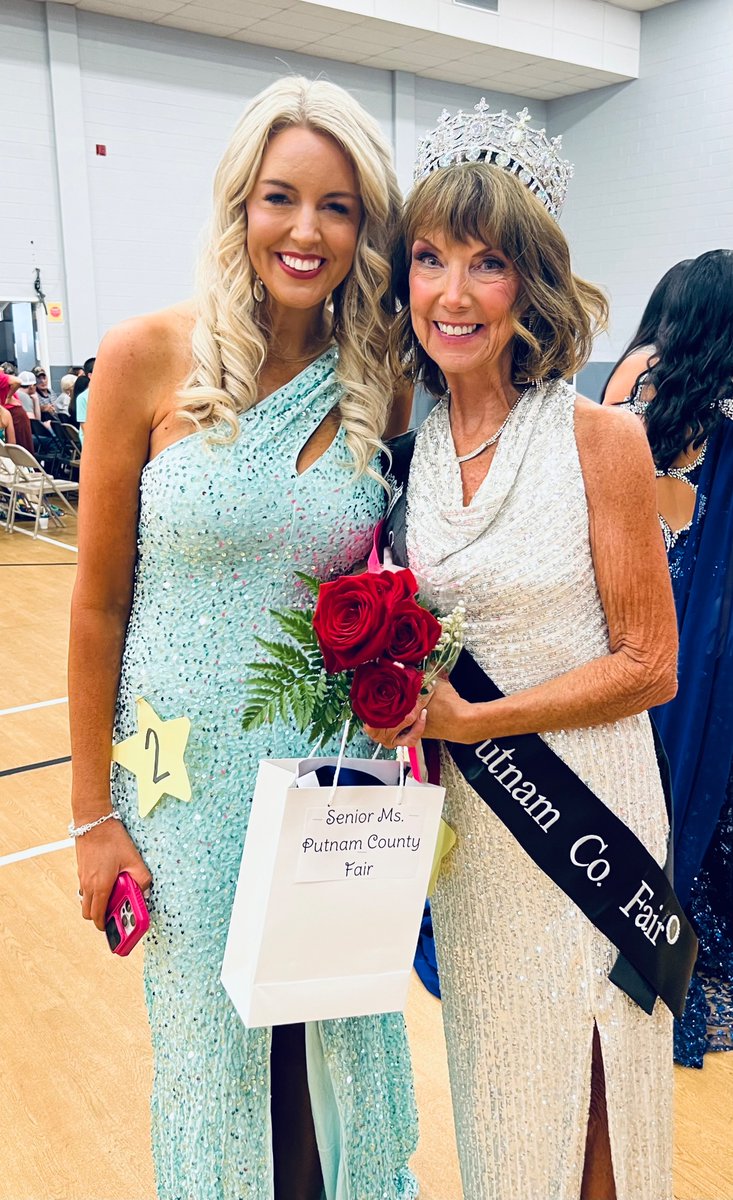 So proud of my sweet mom for winning the Ms Senior fair pageant today! She has a heart of gold 💛 and will do a fantastic job serving Putnam Co this year