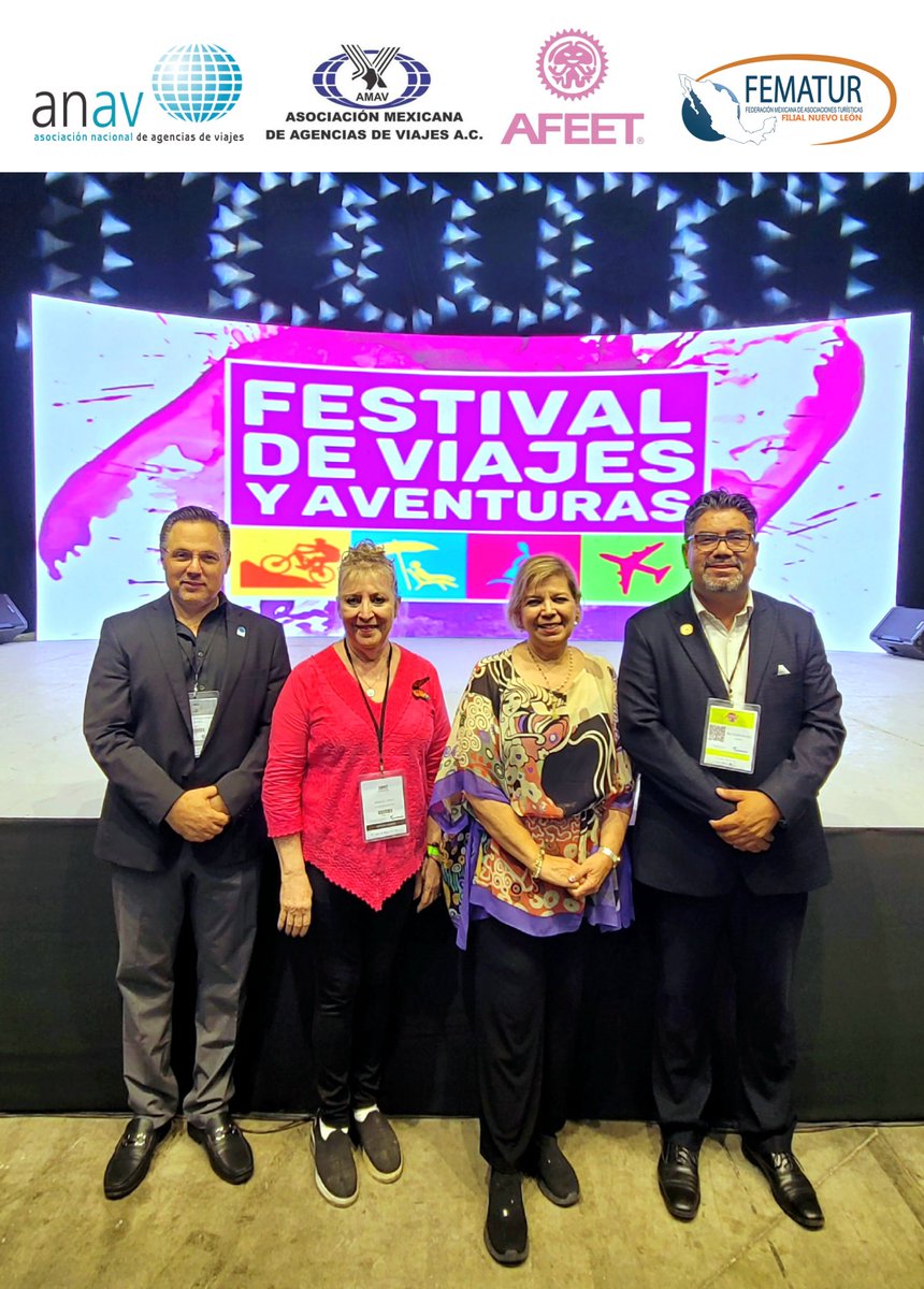 El Turismo es el eslabón que fortalece nuestro Estado.
Juntos en colaboración fortaleceremos nuestro sector. 🌐🤝
📌Roberto Ayala - Presidente #ANAV
📌Angeles Cantú - Representante #AMAV
📌Maricela Gómez - Presidenta #AFFET
📌Baltazar Valdés - Presidente - #FEMATURNL