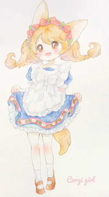 TLにうちの子の名前たくさん出てきてて気になって見てみたら配信の凸者さんの名前だったのか我が家のコーギーお耳の女の子ふわりちゃんもどうぞよろしく◝✩ 