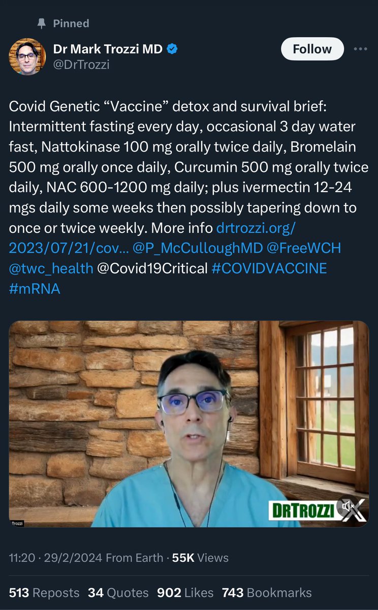 QuackDetector's tweet photo. “abandon all trust in the drug industry”
“take these supplements for some weeks”
#QuackTrozzi https://t.co/LAyzuRACZH