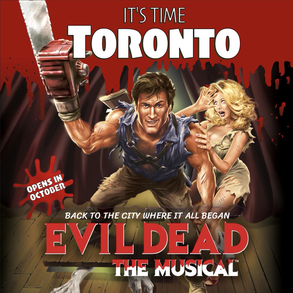 Evil Dead The Musical is returning to Toronto for the first time in 7 years.  #evildeadthemusical