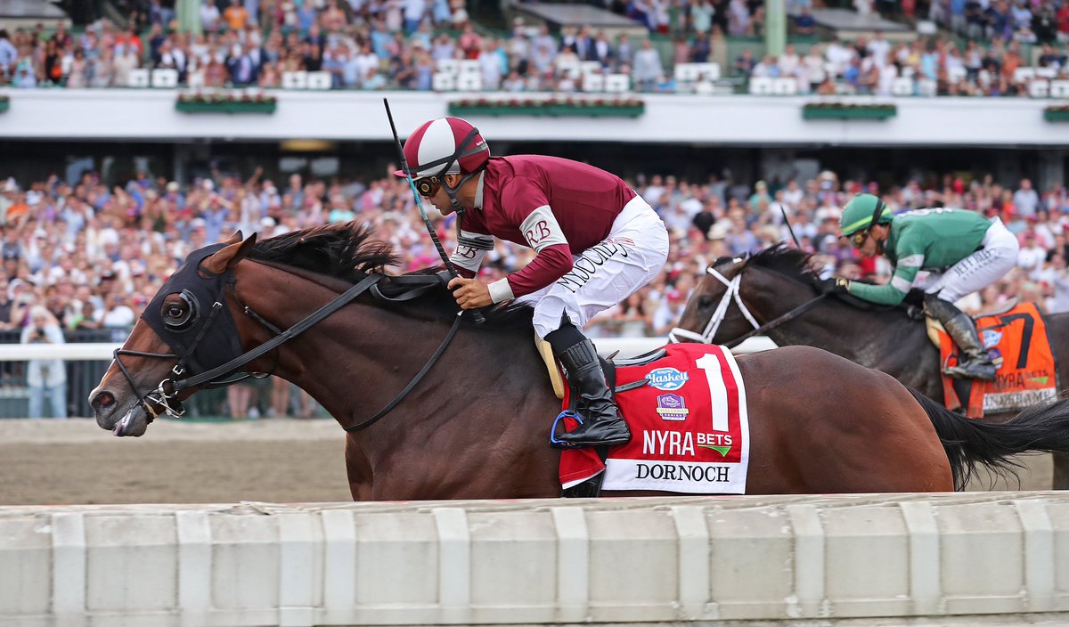 Dornoch knocks it out of the park in the G1 NYRA Bets Haskell Stakes!