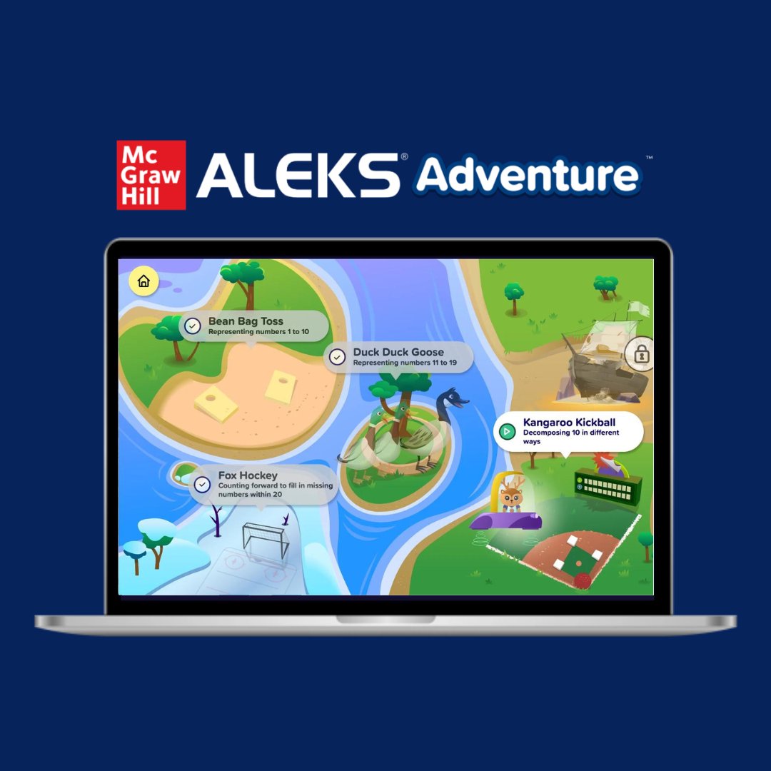 McGrawHillK12's tweet photo. ALEKS Adventure's approach to storytelling is centered around helping. Students encounter friends along the way & are presented with opportunities to help characters with problems they’re facing using #Mathematics.
Get a behind-the-scenes look!
https://t.co/j4xvJ5uVwk
#MathEdu https://t.co/qceLRzIiHd