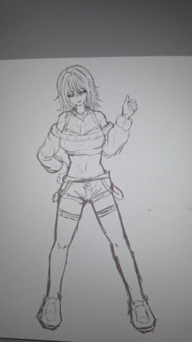だらしない酔いどれ姉さんも描いてるよ