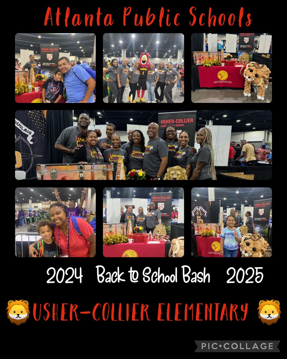Amazing time at <a href="/apsupdate/">ATL Public Schools</a> #Back2SchoolBash24! Usher-Collier Elementary is ready to R.O.A.R❤️🦁🖤 <a href="/Principal_Hill/">Lisa Hill</a> <a href="/3rdparker/">Jerry Parker</a> <a href="/PamMHurt/">Pamela Hurt</a> <a href="/DrArnoldSBM/">Danielle Arnold, Ed.D</a>