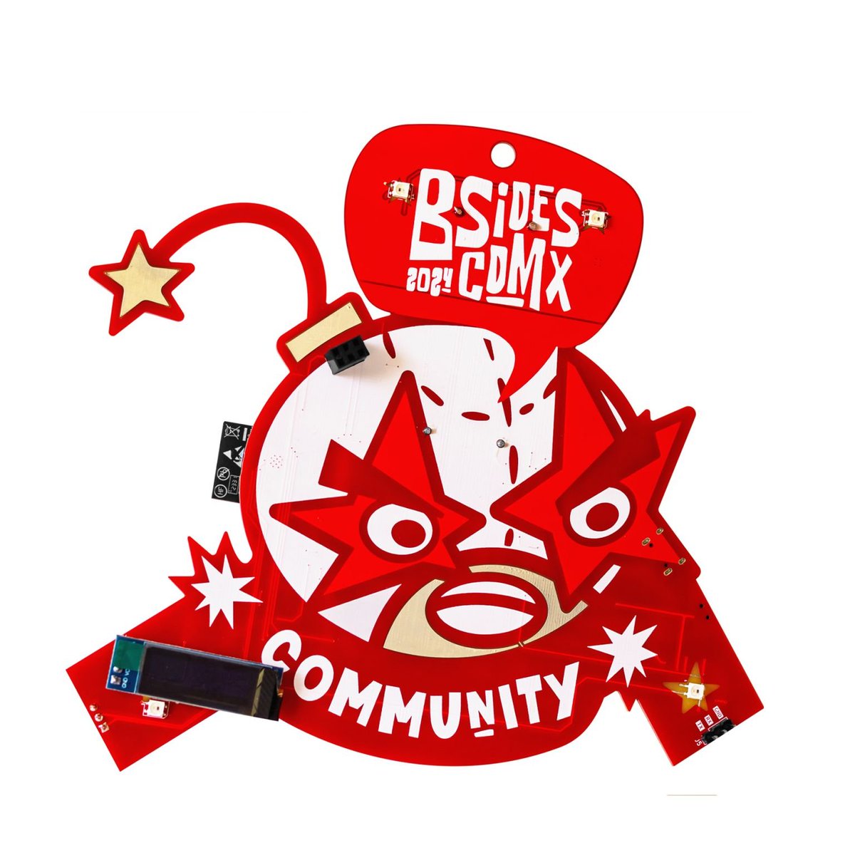 Sabasacustico's tweet photo. Despues de lo bueno que estuvo @bsidescdmx es momento de liberar el codigo fuente del badge: esquematicos y firmware, muchas gracias por darle tanto amor, nos vemos el siguiente año https://t.co/SKmjTvIgQW https://t.co/CjAc6MD2uJ