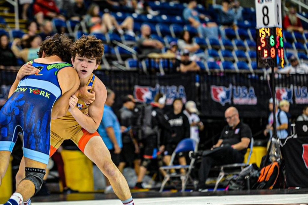 DH_Wrestling's tweet photo. Mitchell Murphy ended his National Tournament run with a 5-2 record. Proud of all our athletes that competed on the biggest stage in high school wrestling this past week https://t.co/yOAP8Ah07N