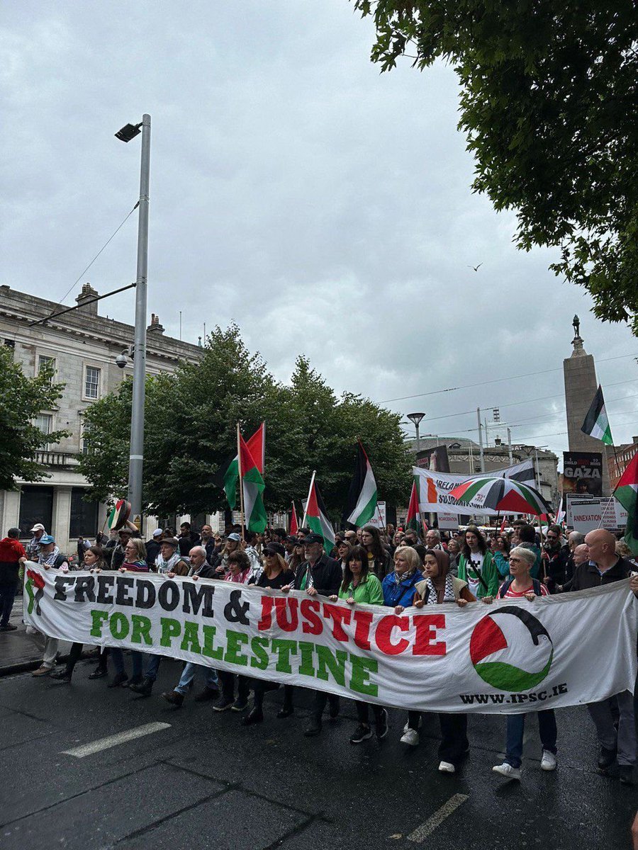 QudsNen's tweet photo. Dublin, Ireland | Hundreds of protesters march in solidarity with the Palestinian people amid the ongoing Israeli genocide. https://t.co/BaQO86Rz91