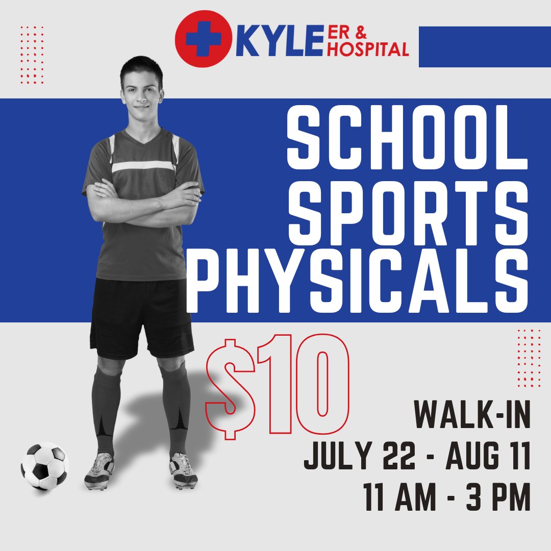 Don't forget to turn in your physical dated AFTER April 1, 2024, to be valid for the 24-25 school year. Athletics, Dance, and Cheer grades 7-12, Band grades 9-12 will need a physical every year on file prior to participation. Here is a cheap option if you need one before school!