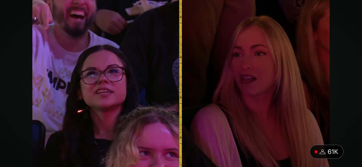 ZukoIsUcey's tweet photo. THEY JUST SHOWED THE GIRLFRIENDS SIDE BY SIDE. DUDE THE COD LEAGUE PRODUCTION TEAM NEEDS A RAISE THIS EVENT LMAOO

#CDL2024 #CDLChamps #CODChamps https://t.co/oupO58E8D2