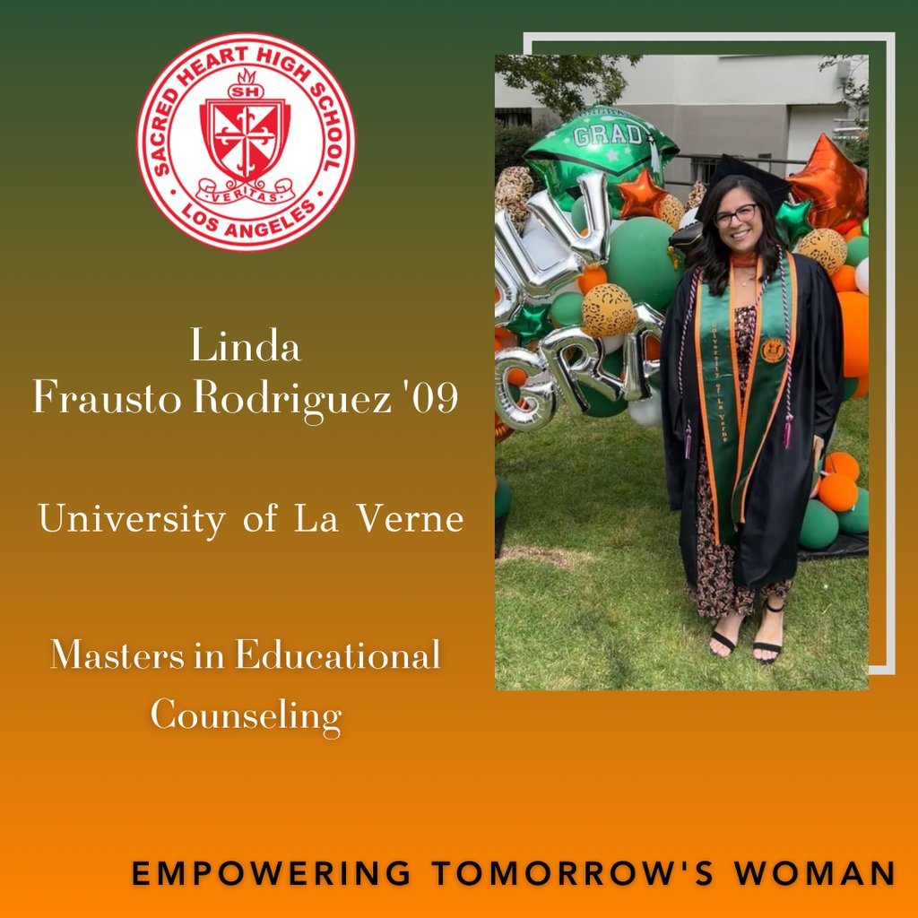 Congratulations Linda!!!!
#ClassOf2009 #CometAlumnae