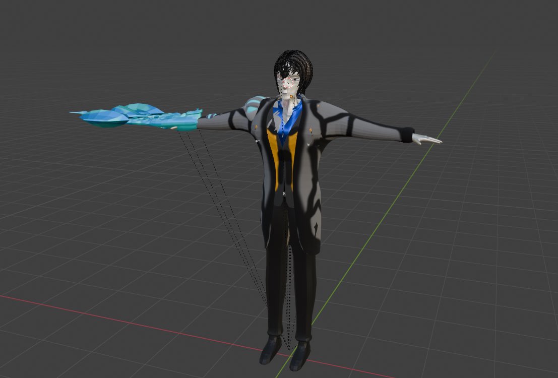 dr_regimen's tweet photo. Lately I’ve been working on blender to make my origin character a vtuber character for vrchat but that’s been a slow progress. I will make a better one in the future but this will have to do. Yes I’ll stream and do a lot. But best of all if I hit 10k on TikTok I’ll drop merch. https://t.co/W8PXw87gb8