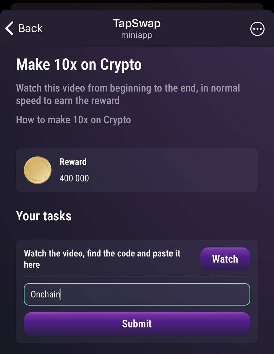 Rookie_Airdrop's tweet photo. ⭕️ Code #Tapswap 400k points 20/7 🎉
✅ Code 1: 3KKLF7JO5
✅ Code 2: Onchain
🫰 Group: https://t.co/wEI6kTV8bH
#tapswap #codetapswap #airdrop #crypto #rookie_airdrop https://t.co/lCua6Av1pL