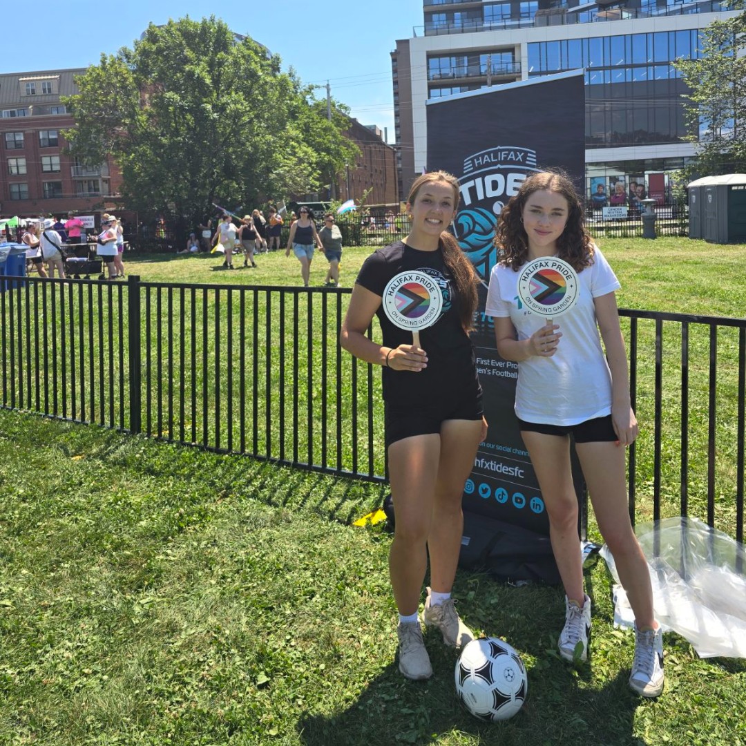 hfxtidesfc's tweet photo. Tides FC proudly joined the Halifax Pride today, celebrating with our vibrant community through spirited games and shared joy. π³οΈβπ
#HfxPride #HfxTidesFC #Pride https://t.co/e43z8MZJaW