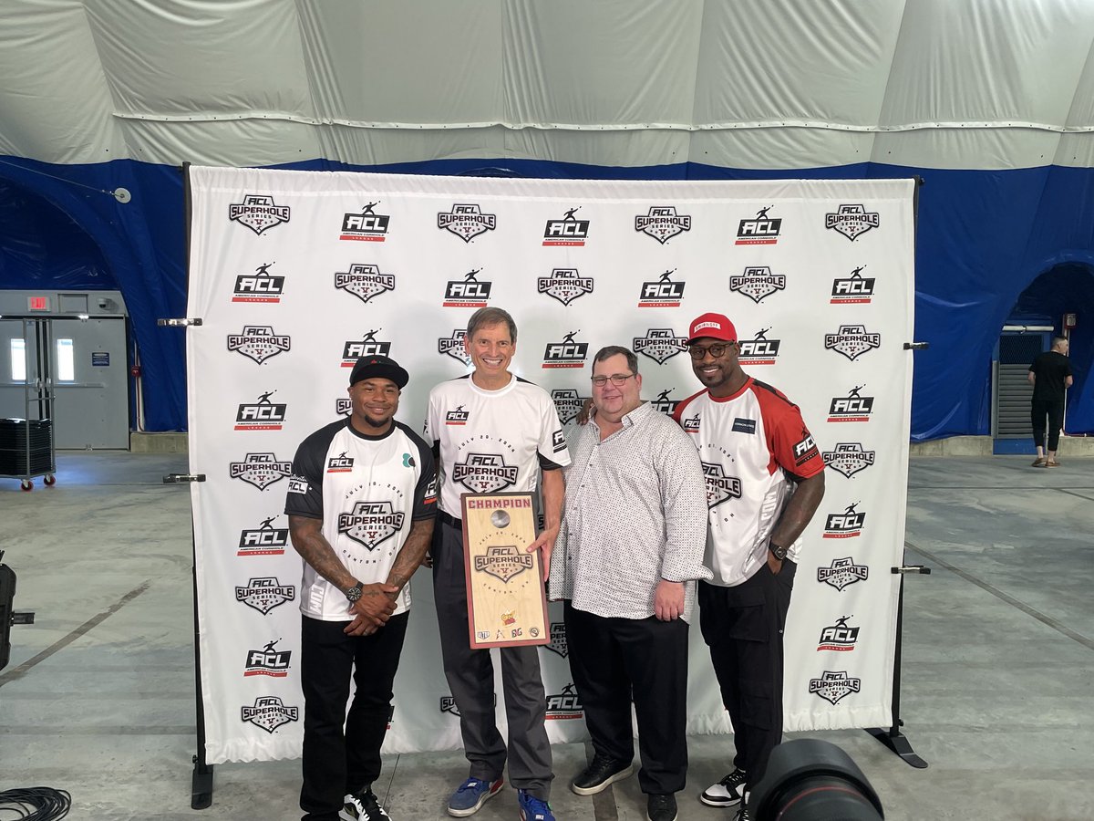 BernieKosarQB's tweet photo. Fun Time Winning the American Cornhole Title today @HOFVillage with the My Ohio Connection Adam 🌽🏈 #UMatter @ProFootballHOF https://t.co/a834Gs3FSU #HealthyChoices #NaturalAddy Go American CornHole Leauge https://t.co/F7naV1ksRW
