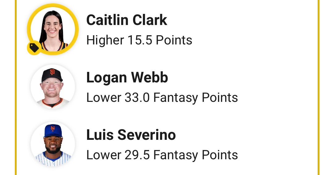 DanGBetting's tweet photo. 🚨 Underdog 3-Man discount
We are back! Take the Clark discount and the pitchers both have their fantasy lines set about 3 points lower than Underdog!

https://t.co/wx6CM3swET https://t.co/f32zZJCIkF