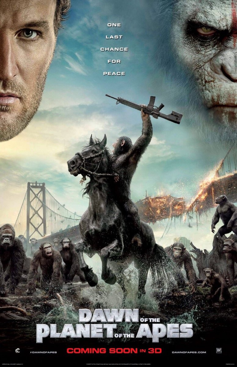 SaveRedlandLibr's tweet photo. 9pm TODAY on #5STAR
The 2014 #SciFi #Action film🎥 “Dawn of the Planet of the Apes” directed by #MattReeves & written by #MarkBomback #RickJaffa + #AmandaSilver
The 8th film inspired by #PierreBoulle’s 1963 novel📖 “Planet of the Apes”
🌟#AndySerkis #GaryOldman https://t.co/2KHLd9ea6D