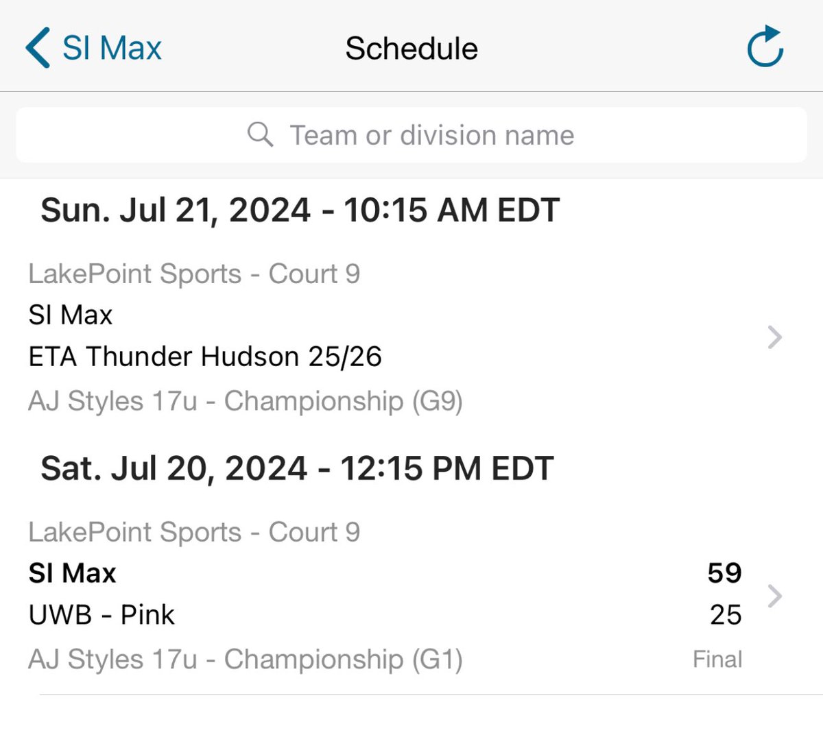 Smoove Improvement bball 🏀 (@j32smoove) on Twitter photo Won our first game against some physical girls. Reese Murphy with the hot hand 26 pts and Athena 19 pts. Martha with a huge contribution of the ball with 11 assist. Come check us out tomorrow at 10:15am <a href="/LakePointSports/">LakePoint Sports</a> court 9 Won our first game against some physical girls. Reese Murphy with the hot hand 26 pts and Athena 19 pts. Martha with a huge contribution of the ball with 11 assist. Come check us out tomorrow at 10:15am <a href="/LakePointSports/">LakePoint Sports</a> court 9