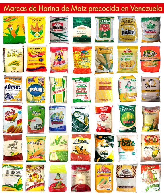 AecioEscalante's tweet photo. Como cambió la situación en Venezuela!... de una sola marca de Harina de Maíz (PAN), que escondió su producto, para molestar al pueblo Venezolano... Esta fue la respuesta!.
Ahora hay variedad para escoger y nunca más podrán sancionar a la población, con su producto!. https://t.co/WFSAL4kkF0