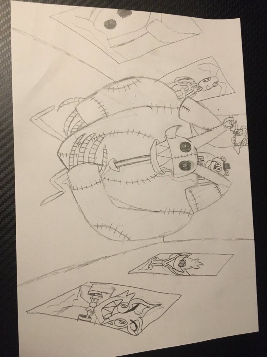 PM_SerK's tweet photo. @ryon_dinkus Quick little drawing I did of Bernard running like Kingpin from Spiderverse. No colour cause I feel like I would fuck it up. Tell me anything else i should try draw :) https://t.co/kYJn8kOdMt