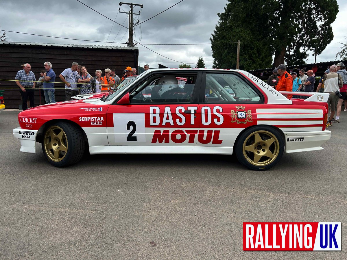 RallyingUK's tweet photo. PRODRIVE AT 40: 📷 At Classic Nostalgia 2024 at Shelsley Walsh — celebrating 40 years of Prodrive, this rarely seen 1990 Bastos Motul BMW, BMW E30 M3 of François Chatriot and Michel Périn [D116 POV].

On Tour de Corse - Rallye de France 1987, in the hands of Bernard Béguin and Jean-Jacques Lenne, the BMW M3 E30 gave Prodrive its first-ever victory in the World Rally Championship.

🇬🇧 @prodrive | @shelsleywalsh | @OfficialWRC