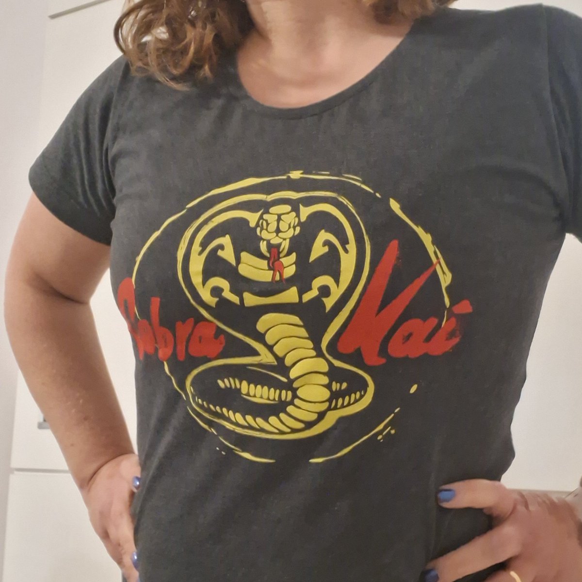 A camiseta é Cobra Kai, mas se testar, com certeza tô mais pra Myiagi Do 😃
#cob