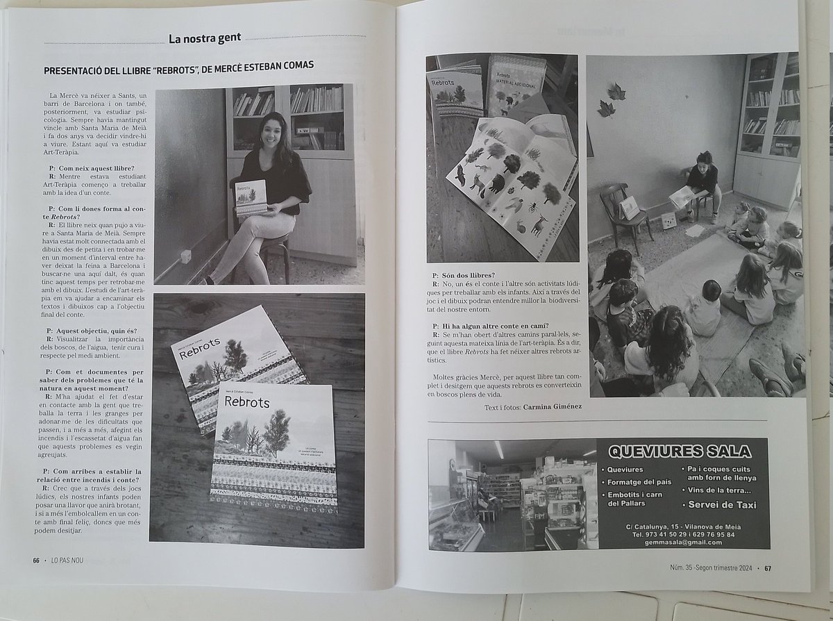 mec_mooc's tweet photo. Lo pas nou, revista de la #ComadeMeià, m'ha regalat un racó. Els mitjans locals són antagònics a la desigualtat perifèrica a què està avesada la cultura rural.
Gràcies a totes les que recullen cultura i la fan brotar allà on s'ha sembrat!
#Rebrots https://t.co/e9nSPGebvm