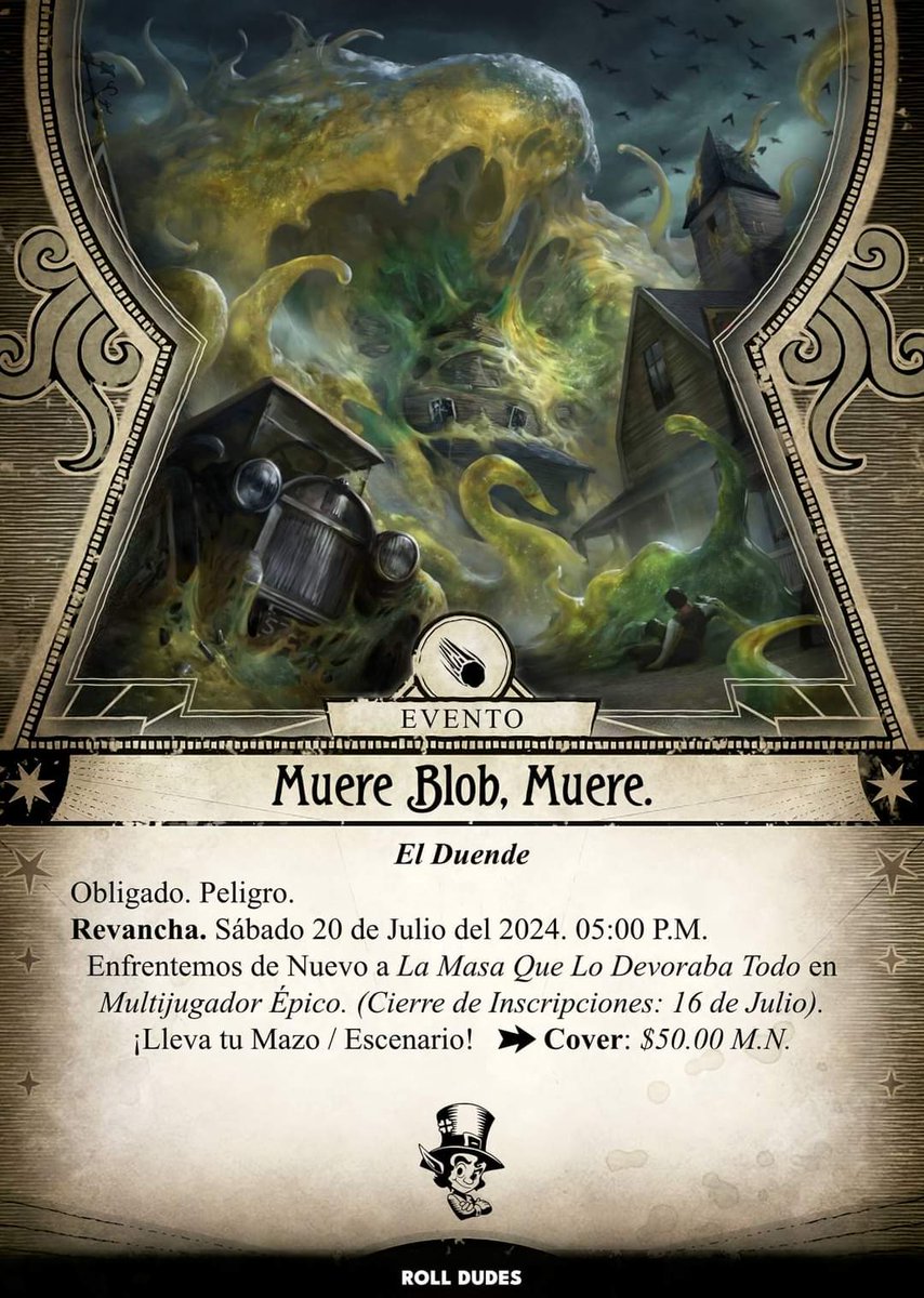 RollDudes's tweet photo. ¡Es Hoy! 🕵🏻♂️🐙 #ArkhamHorror #AkrhamHorrorLCG #ArkhamHorrorTheCardGame #RollDudes #CDMX #JuegosdeMesa #BoardGames https://t.co/g5jnCnzKyb