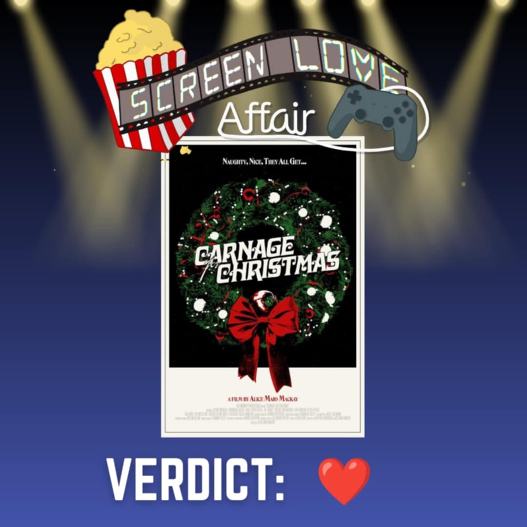 ScreenLuvAffair's tweet photo. Nothing like a campy Christmas slasher to break the July heat 🔪🎄🥵

Our first review out of @FantasiaFest is live! 

Check out Adriana's thoughts on CARNAGE FOR CHRISTMAS:

https://t.co/T8u7PGXehs https://t.co/xhyVBLeexN